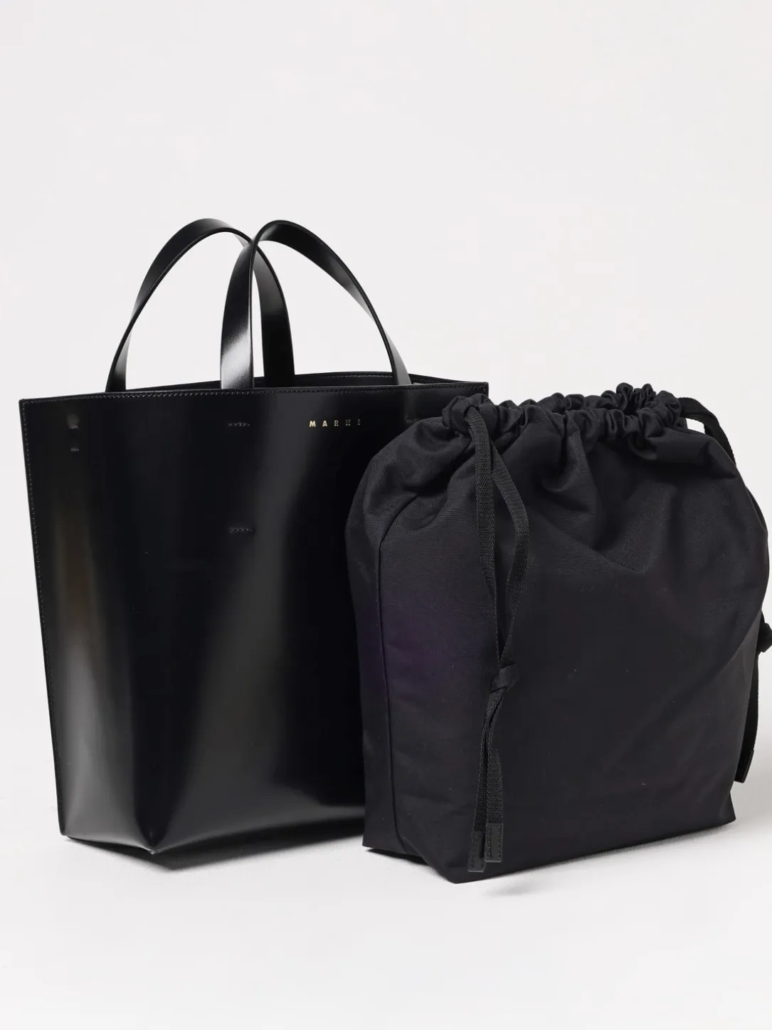 Borsa Museo Marni in pelle spazzolata