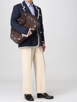 Borsa Nellcôte Valentino Garavani in camoscio con borchie ed occhielli