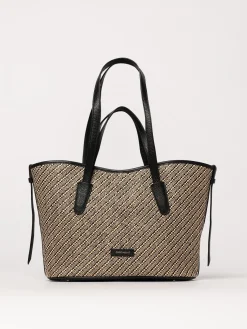 Borsa Never Without Medium Coccinelle in rafia e pelle