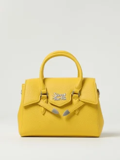 Borsa Odeth Line Secret Pon-Pon in pelle sintetica a grana