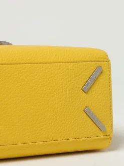 Borsa Odeth Line Secret Pon-Pon in pelle sintetica a grana