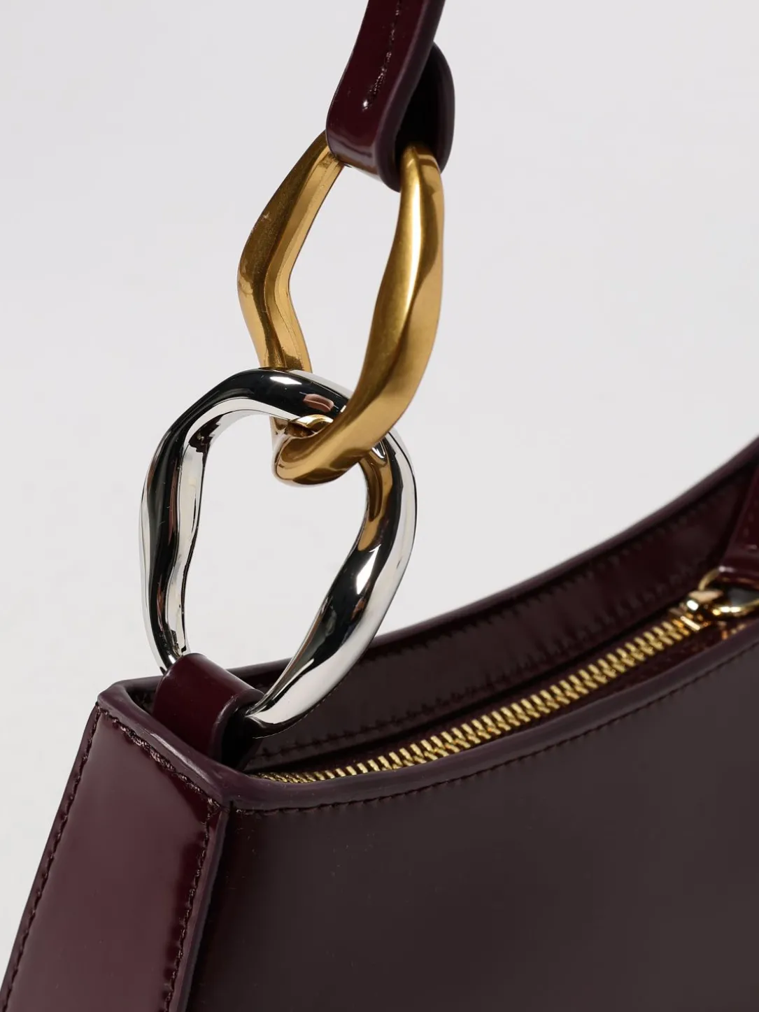 Borsa Ollie Staud in pelle spazzolata