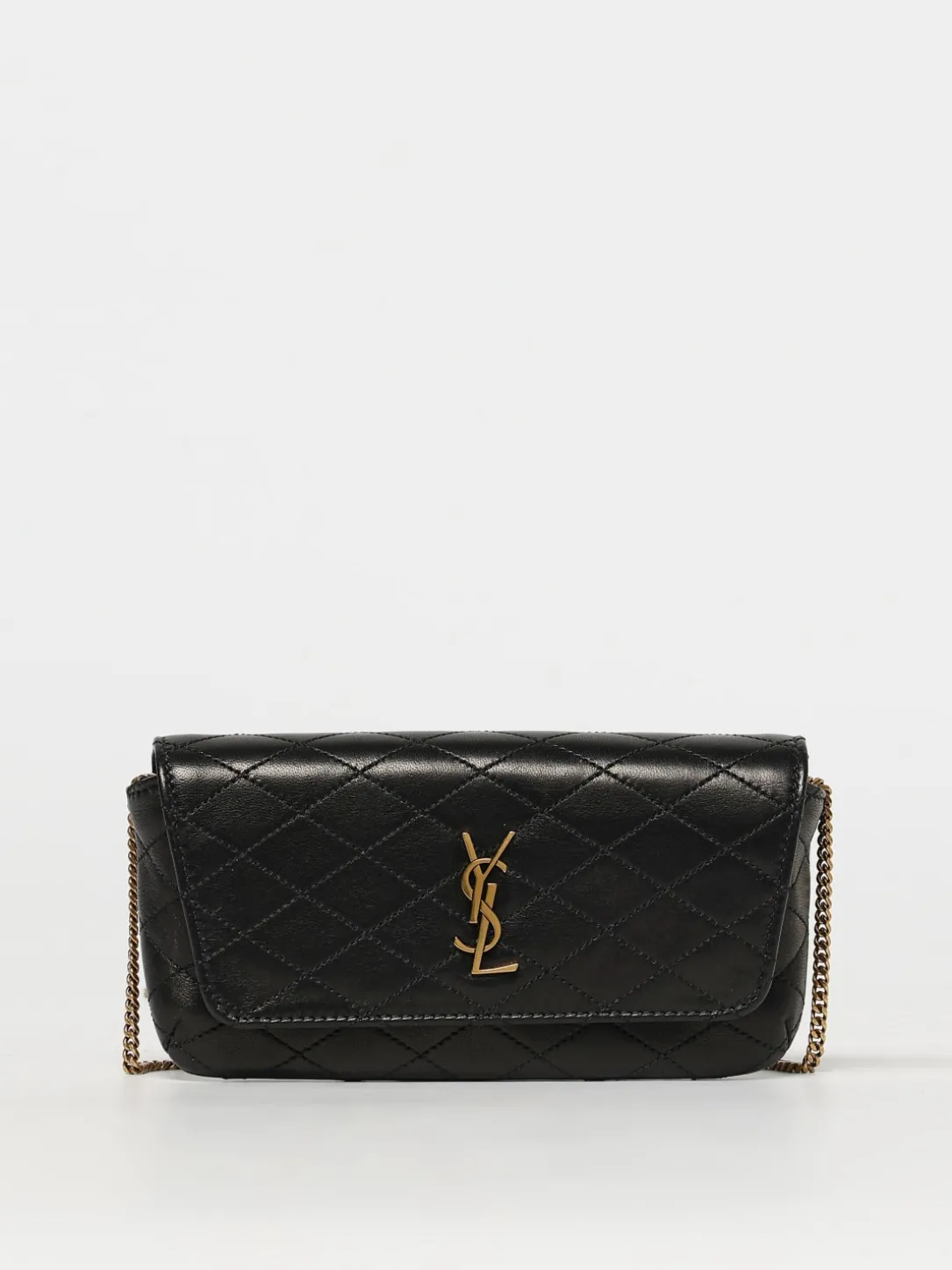 Borsa per smartphone Gaby Saint Laurent in nappa trapuntata