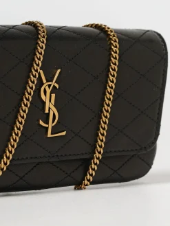 Borsa per smartphone Gaby Saint Laurent in nappa trapuntata