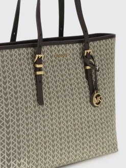 Borsa Quinn Michael Kors in tessuto con monogram MK jacquard