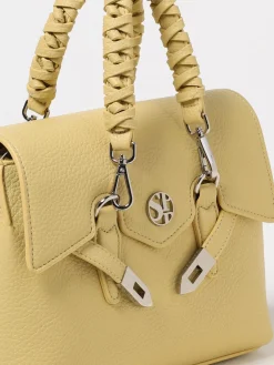 Borsa Quiny Secret Pon-Pon in pelle sintetica