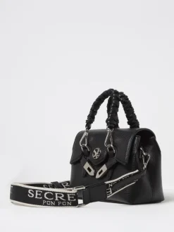 Borsa Quiny Secret Pon-Pon in pelle sintetica