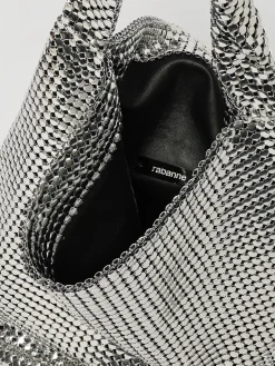 Borsa Rabanne in alluminio con lavorazione pixelata