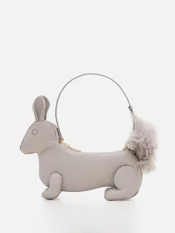 Borsa Rabbit Baguette Thom Browne in pelle a grana