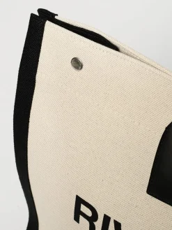 Borsa Rive Gauche Saint Laurent in canvas di cotone e pelle