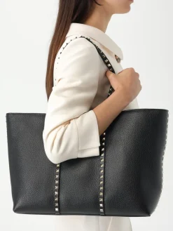 Borsa Rockstud Valentino Garavani in pelle a grana