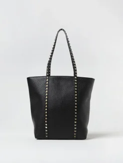 Borsa Rockstud Valentino Garavani in pelle a grana