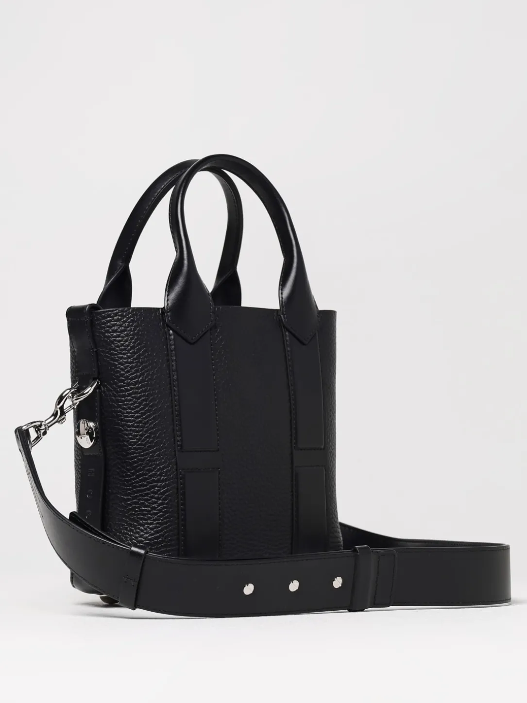 Borsa Script Hogan in pelle a grana