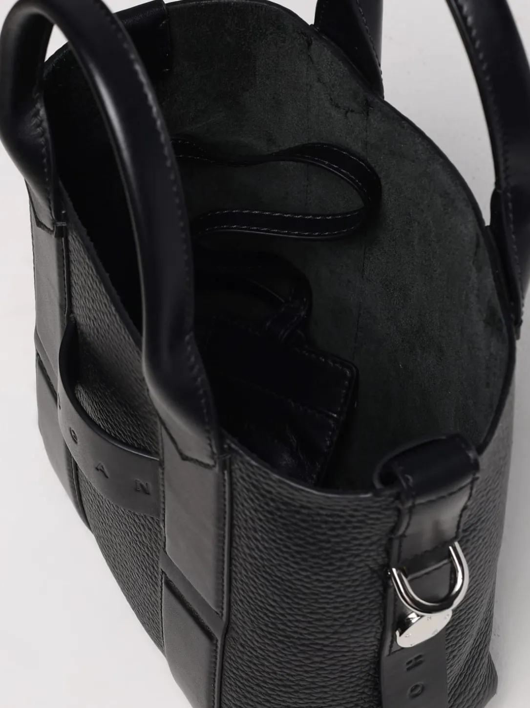 Borsa Script Hogan in pelle a grana