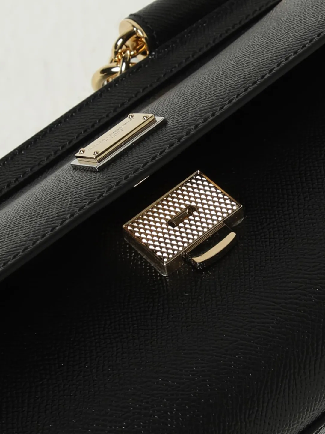 Borsa Sicily in pelle saffiano Dolce & Gabbana