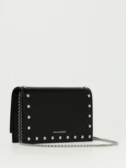 Borsa Skull McQueen in pelle palmellata