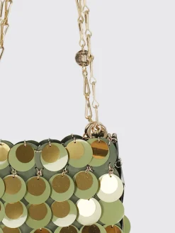 Borsa Sparkle Nano Rabanne in paillettes