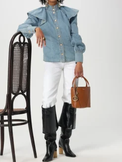 Borsa Spin Chloè in pelle a grana