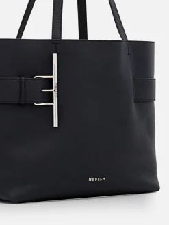 Borsa T-Bar Sling McQueen in pelle a grana