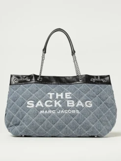Borsa The Large Chain Sack Bag Marc Jacobs in denim