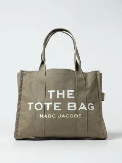 Borsa The Large Tote Bag Marc Jacobs in canvas con logo jacquard
