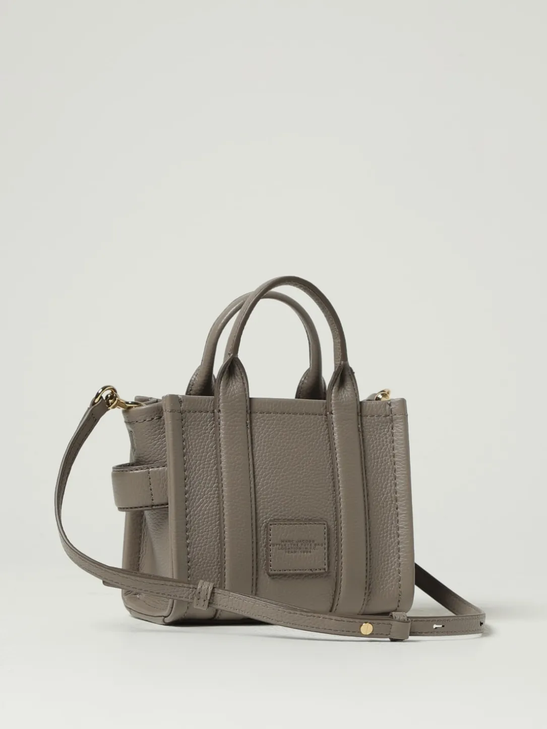 Borsa The Leather Small Tote Bag Marc Jacobs in pelle a grana