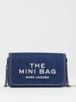 Borsa The Mini Bag Marc Jacobs in denim