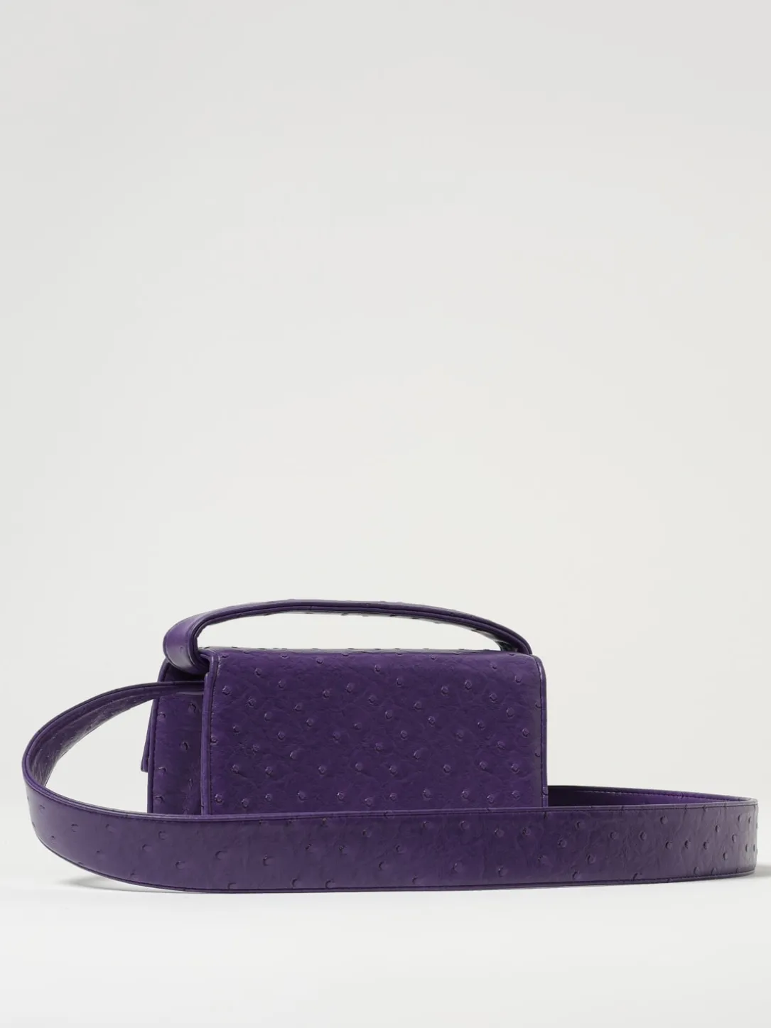 Borsa The Plum Baby OG Mabash in pelle vegana stampa struzzo