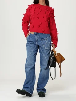 Borsa The Small Corner JW Anderson in camoscio a coste