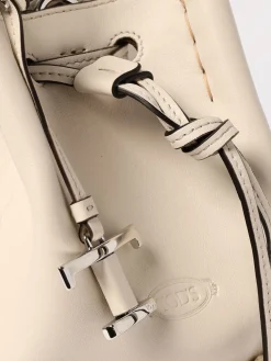 Borsa Tod's in pelle e rafia intrecciata