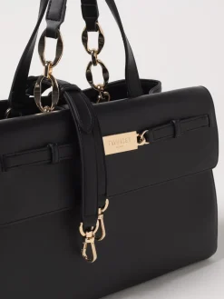Borsa tote con placca logo Twinset in pelle sintetica