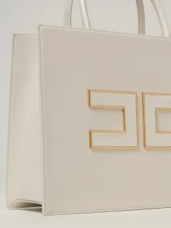Borsa Tote grande con logo Elisabetta Franchi