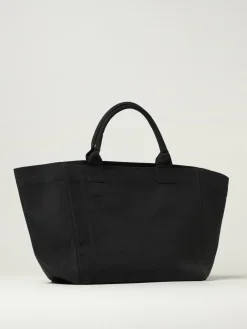 Borsa tote in cotone stampa Banana Ganni