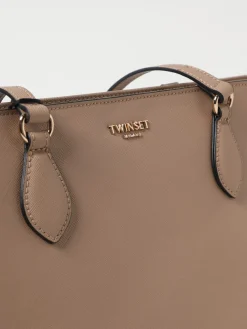 Borsa tote in pelle sintetica Twinset