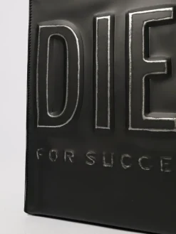 Borsa Tote in pelle sintetica con maxi logo Diesel