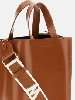 Borsa Tote Museo Mini in pelle di vitello Marni