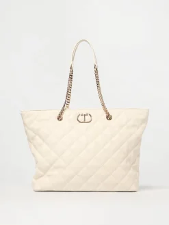 Borsa tote trapuntata Audrey Twinset con logo Oval T