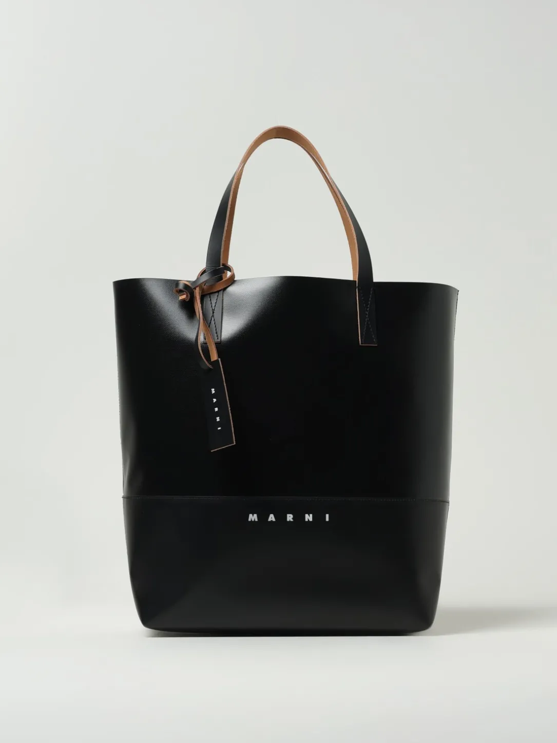 Borsa Tote Tribeca in pelle sintetica con logo Marni