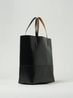 Borsa Tote Tribeca in pelle sintetica con logo Marni