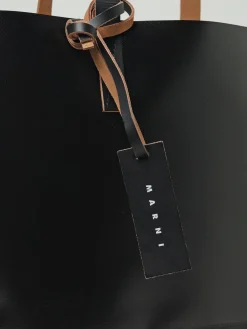 Borsa Tote Tribeca in pelle sintetica con logo Marni