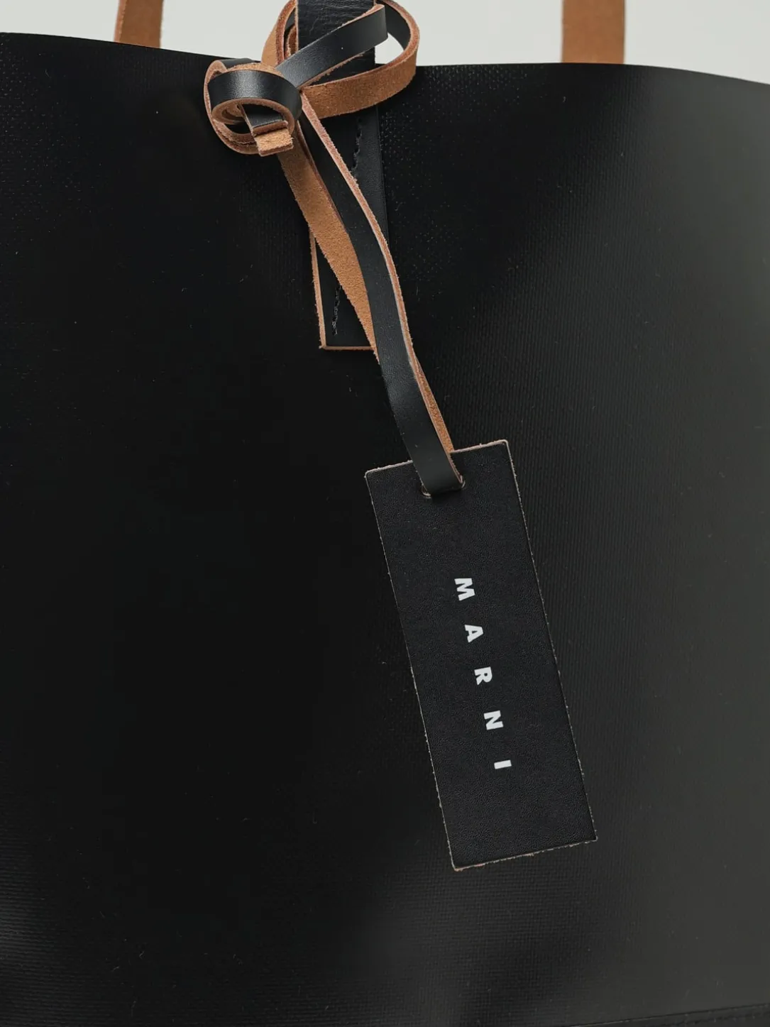 Borsa Tote Tribeca in pelle sintetica con logo Marni