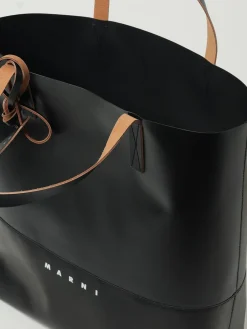 Borsa Tote Tribeca in pelle sintetica con logo Marni