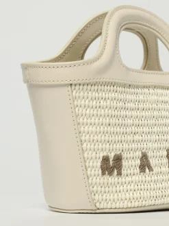 Borsa Tropicalia Marni in rafia e pelle