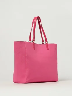 Borsa Twinset in canvas di cotone con logo ricamato