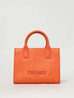 Borsa Twinset in pelle sintetica con logo ricamato