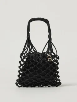 Borsa Twinset in tessuto lurex a rete