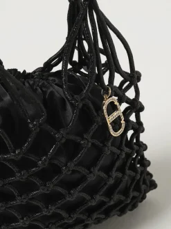 Borsa Twinset in tessuto lurex a rete