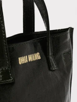 Borsa Uma Wang in canvas cerata di lino