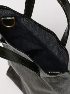 Borsa Uma Wang in canvas cerata di lino