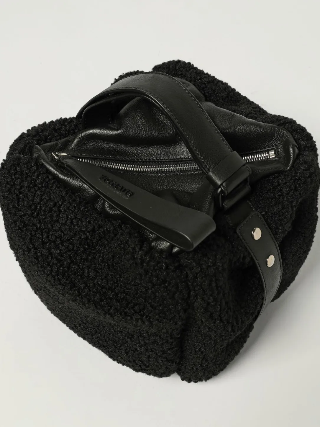 Borsa Vic Matié in shearling e pelle